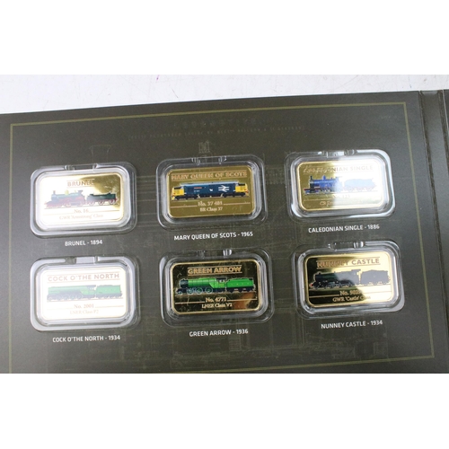 225 - The Mint Edition 'The Great British Railway Heritage' ingot collection within two fitted collectors ... 