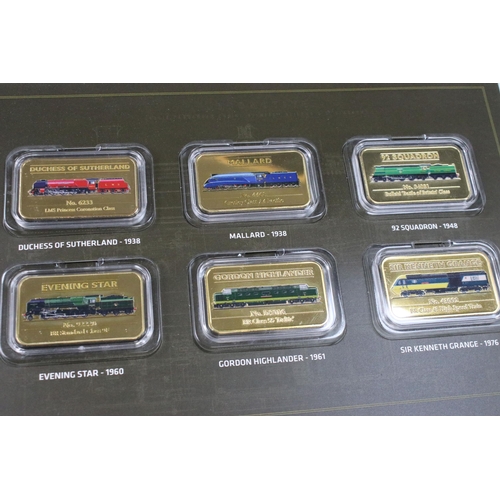 225 - The Mint Edition 'The Great British Railway Heritage' ingot collection within two fitted collectors ... 