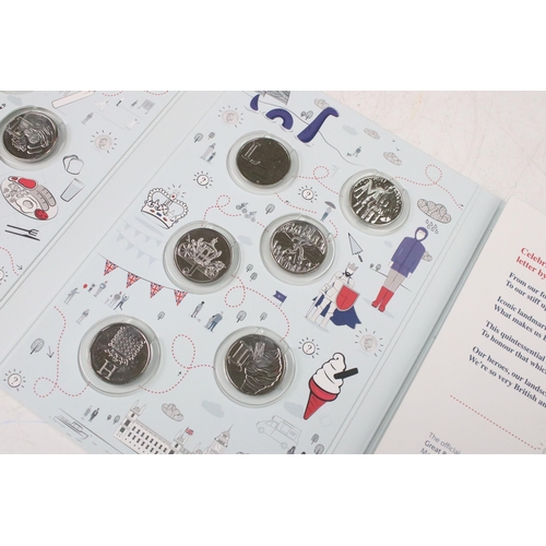 226 - The Royal Mint Great British coin hunt 2018 A to Z 10p coin collection within fitted collectors albu... 