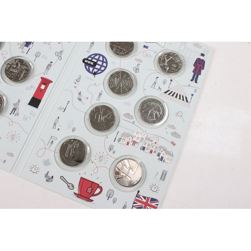 226 - The Royal Mint Great British coin hunt 2018 A to Z 10p coin collection within fitted collectors albu... 