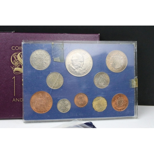 268 - Two Royal Mint uncirculated coin annual year sets together with a King George V 1935 silver crown wi... 