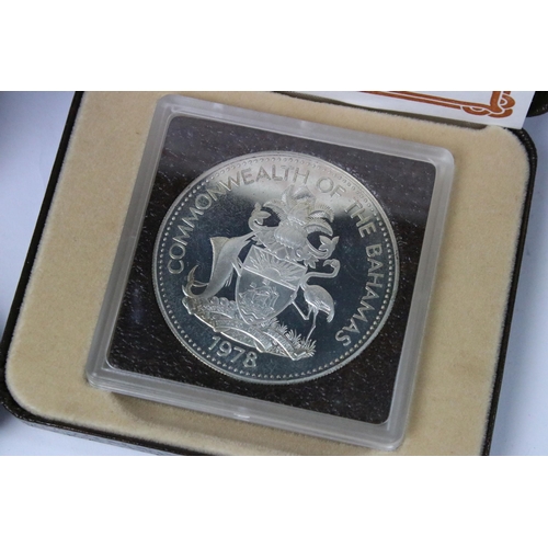 283 - A Bahamas Anniversary Prince Charles $10 proof silver coin within fitted display case together with ... 