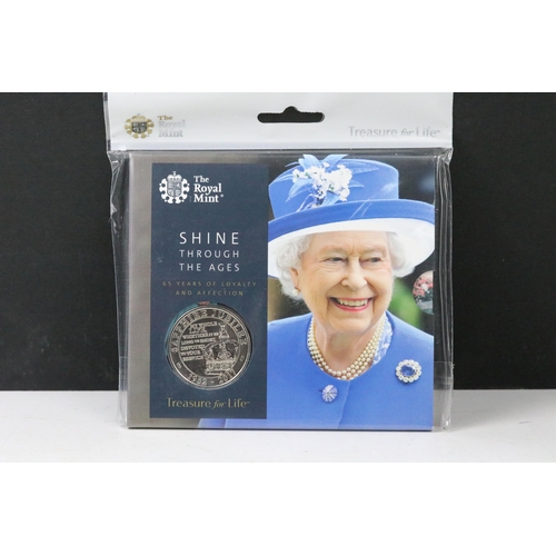 3 - A collection of ten British Royal Mint brilliant uncirculated £5 coins to include 2018 Progress of a... 