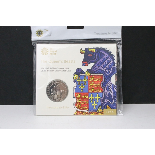 5 - A collection of ten British Royal Mint brilliant uncirculated £5 coins to include 2018 Pride of Engl... 