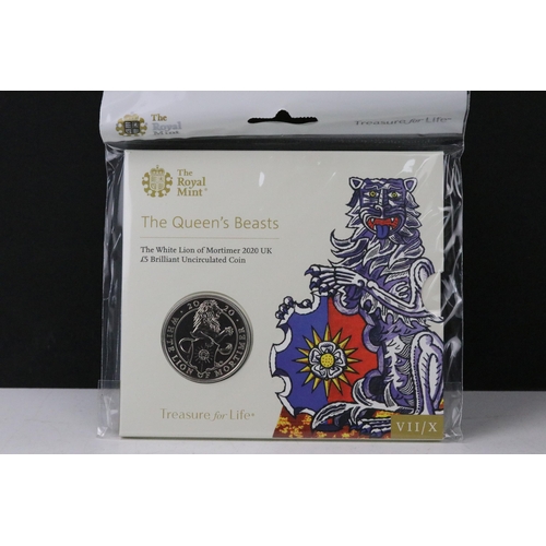 6 - A collection of ten British Royal Mint brilliant uncirculated £5 coins to include 2012 Diamond Jubil... 