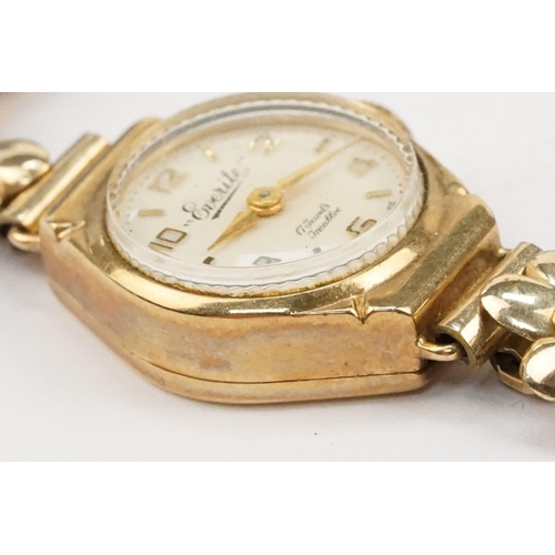 290 - Two vintage 9ct gold wrist watches to include a Peerex watch with round face and arabic numerals to ... 