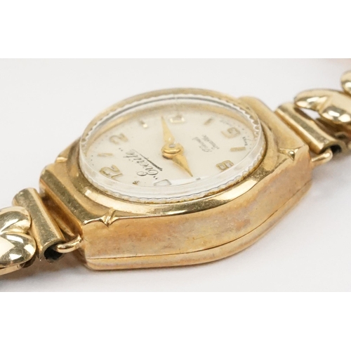 290 - Two vintage 9ct gold wrist watches to include a Peerex watch with round face and arabic numerals to ... 