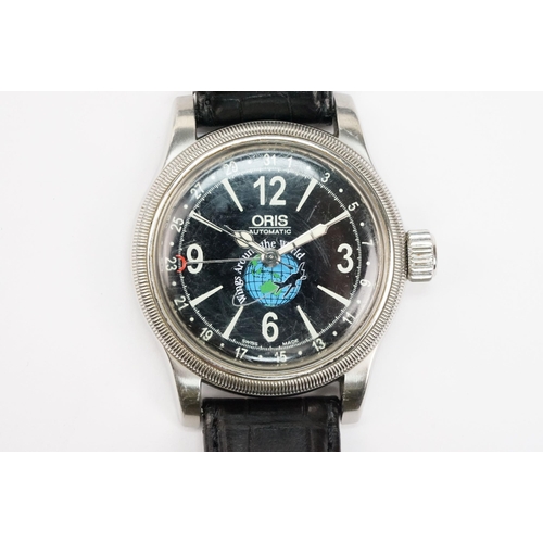 309 - Oris wings around the world II voyage to the ice Polly Vacher limited edition wristwatch. The watch ... 