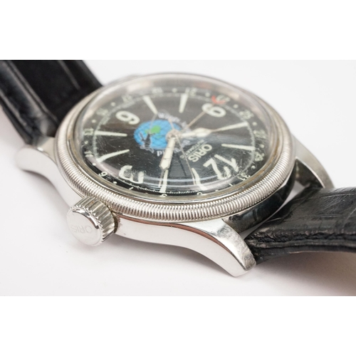 309 - Oris wings around the world II voyage to the ice Polly Vacher limited edition wristwatch. The watch ... 