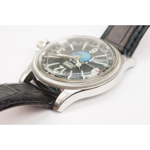 309 - Oris wings around the world II voyage to the ice Polly Vacher limited edition wristwatch. The watch ... 