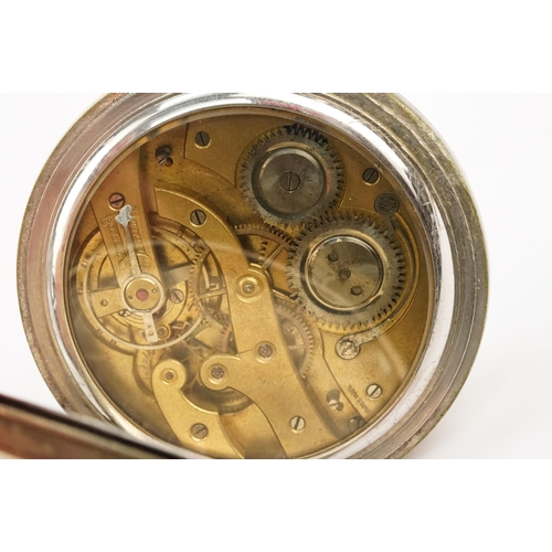 313 - Group of watches to include a goliath pocket watch with white enamel face and arabic numerals to the... 