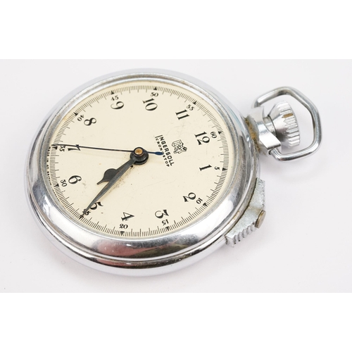 331 - 19th Century Victorian silver cased open face pocket watch. The watch having a white enamelled face ... 