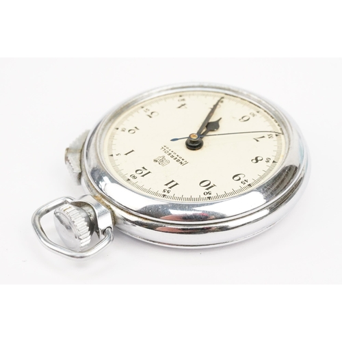 331 - 19th Century Victorian silver cased open face pocket watch. The watch having a white enamelled face ... 