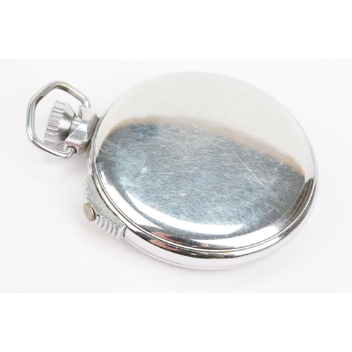 331 - 19th Century Victorian silver cased open face pocket watch. The watch having a white enamelled face ... 