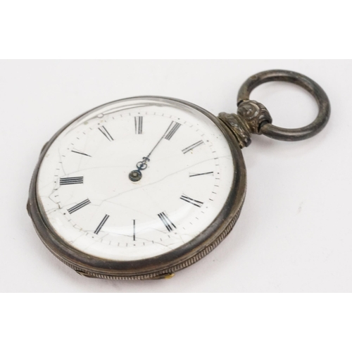 332 - Group of three pocket watches to include a full hunter gold plated pocket watch with a white enamell... 