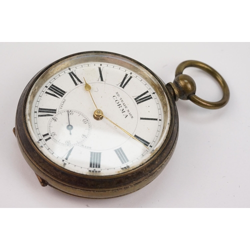 335 - Group of pocket watches to include a George III silver full hunter pocket watch (hallmarked London t... 