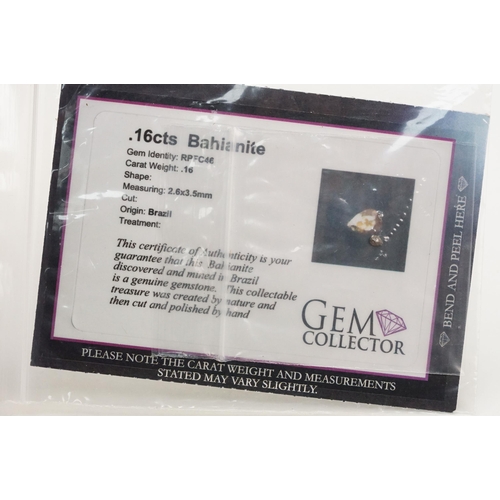 246 - Collection of Gem Collector Gemstones complete with certificates of authenticity. The lot to include... 