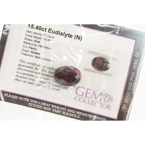 248 - Collection of Gem Collector gemstones complete with certificates of authenticity. The lot to include... 