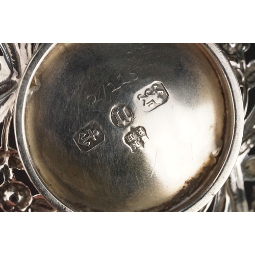 362 - Group of silver items to include a twin handled trophy cup (hallmarked London 1865), an Edwardian ov... 