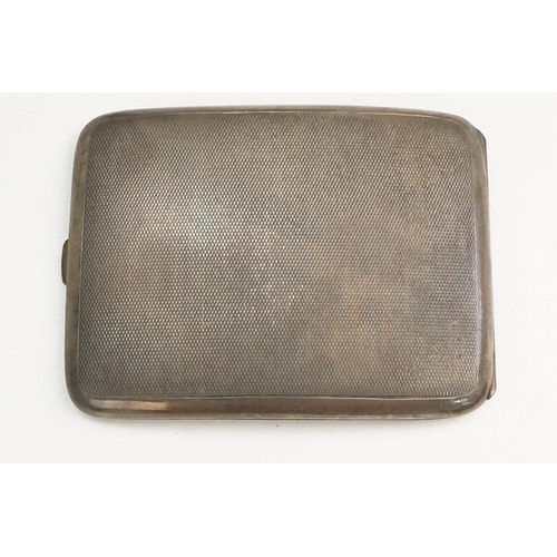 399 - Three silver hallmarked cigarette cases to include an engine turned cigarette case (hallmarked Birmi... 