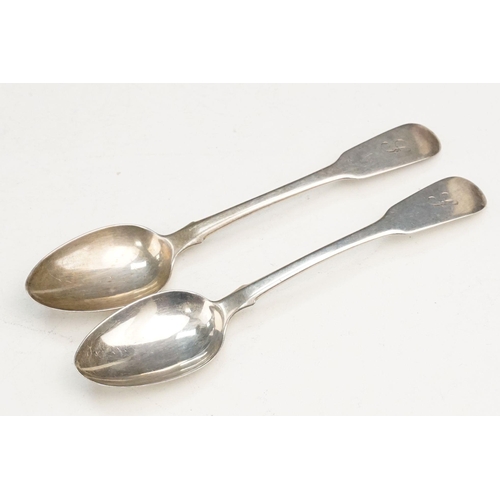 404 - Collection of silver hallmarked flatware to include a pair of George III silver teaspoons (hallmarke... 