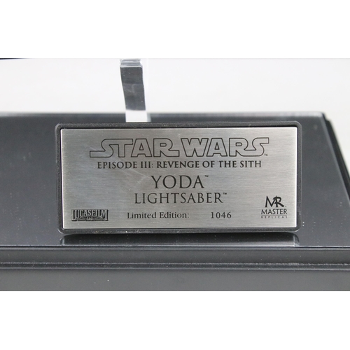 34 - Star Wars - Boxed Master Replicas SW-133 Episode III Revenge of the Sith Yoda Lightsaber, numbered 1... 