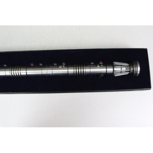 39 - Star Wars - Boxed Master Replicas SW-108 Darth Maul Lightsaber, showing display wear and some marks ... 