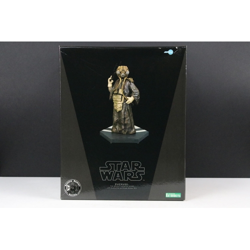 59 - Star Wars - Boxed Kotobukiya ARTFX The Bounty Hunter Series Zukuss 1/7 scale pre-painted model kit, ... 