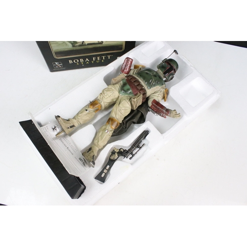 60 - Star Wars - Boxed Gentle Giant Return of the Jedi Boba Fett Statue, complete and excellent with gd b... 