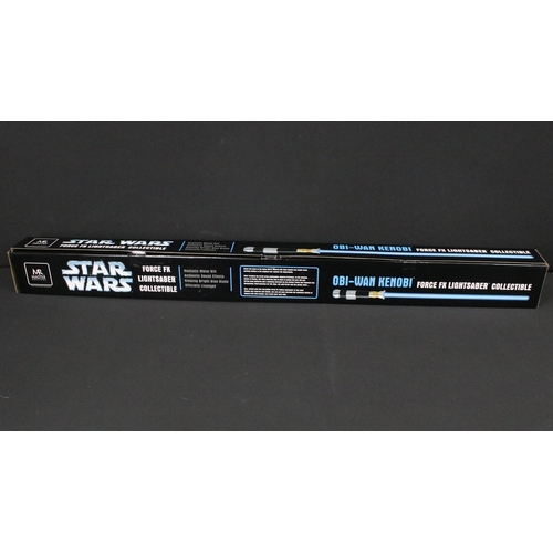 62 - Star Wars - Boxed Master Replicas Obi Wan Kenobi Force FX Lightsaber Collectible, complete and appea... 