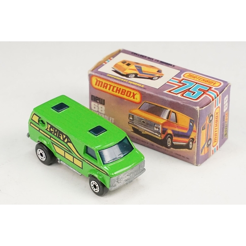 100 - 11 Boxed Matchbox 75 Series diecast models to include 6 x Superfast 65 Airport Coach (all colour or ... 