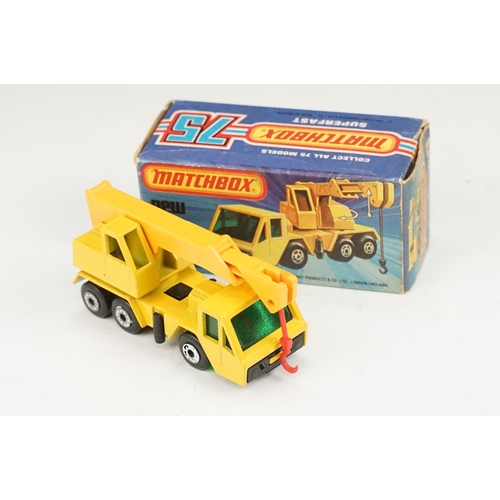 100 - 11 Boxed Matchbox 75 Series diecast models to include 6 x Superfast 65 Airport Coach (all colour or ... 