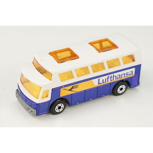 100 - 11 Boxed Matchbox 75 Series diecast models to include 6 x Superfast 65 Airport Coach (all colour or ... 