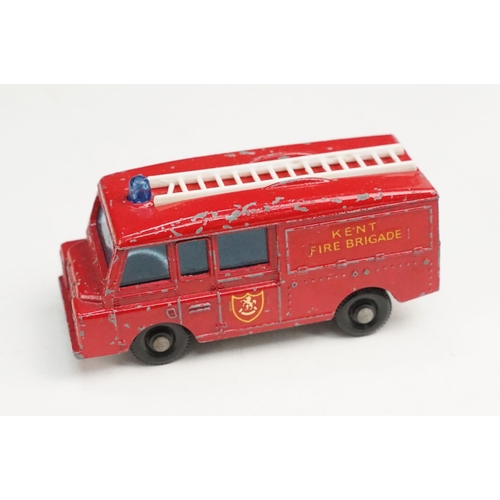 104 - 11 Boxed Matchbox 75 Series diecast models to include 62 TV Service Van, 37 Cattle Truck with figure... 