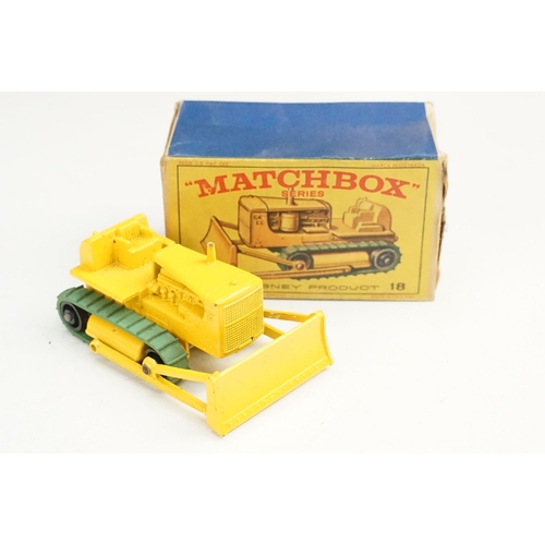 105 - 18 Boxed Matchbox 75 Series diecast models to include 7 Ford Anglia, 6 Euclid Quarry Truck, 2 x 53 M... 