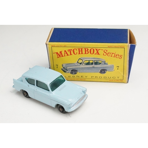 105 - 18 Boxed Matchbox 75 Series diecast models to include 7 Ford Anglia, 6 Euclid Quarry Truck, 2 x 53 M... 