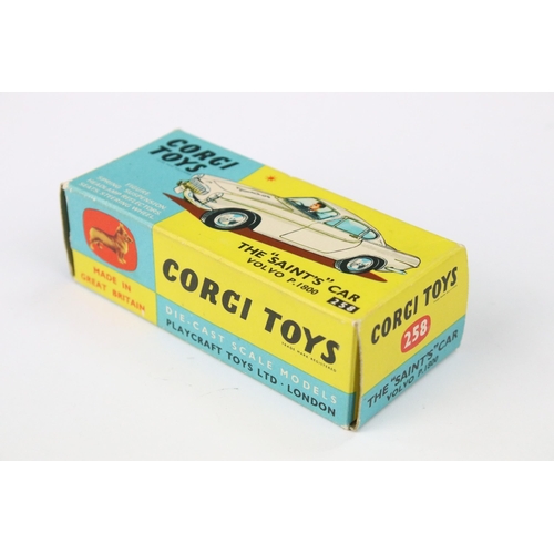 16 - Boxed Corgi 258 The Saint's Car Volvo P1800 diecast model with paperwork, diecast & box vg