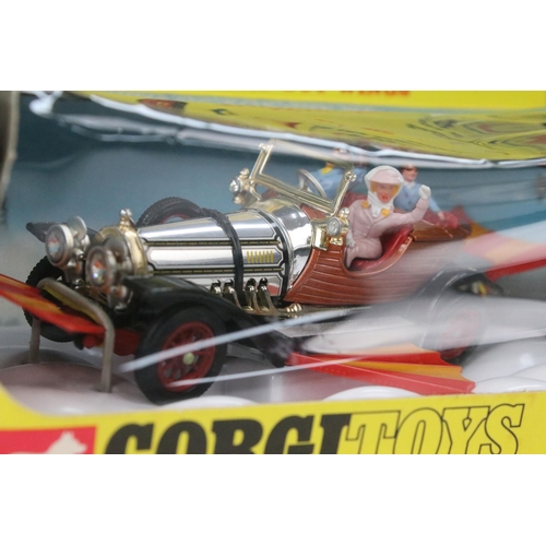 19 - Boxed Corgi 266 Chitty Chitty Bang Bang diecast model complete with accessories and 4 x figures, die... 