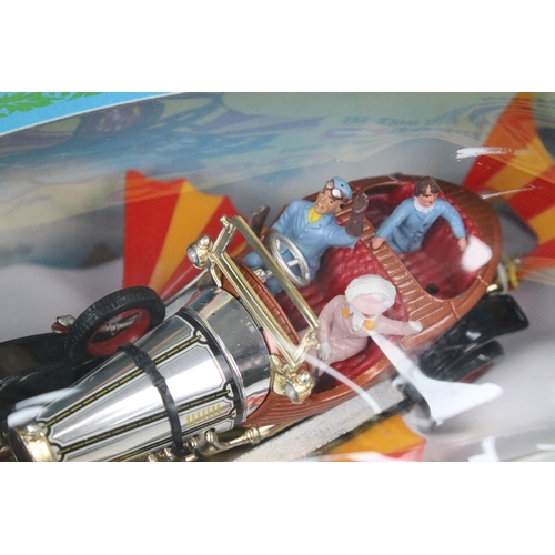 19 - Boxed Corgi 266 Chitty Chitty Bang Bang diecast model complete with accessories and 4 x figures, die... 