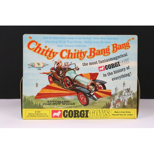 19 - Boxed Corgi 266 Chitty Chitty Bang Bang diecast model complete with accessories and 4 x figures, die... 