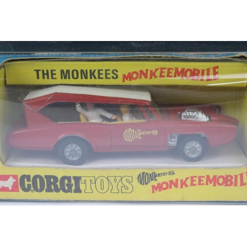 24 - Boxed Corgi 277 Monkees Monkeemobile diecast model complete with 4 x figures, diecast in a gd play w... 