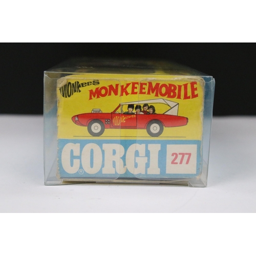 24 - Boxed Corgi 277 Monkees Monkeemobile diecast model complete with 4 x figures, diecast in a gd play w... 