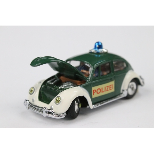 28 - Boxed Corgi 492 Volkswagen European Police Car diecast model, diecast ex with a paint chip to rear, ... 