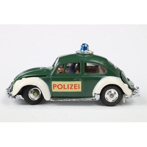 28 - Boxed Corgi 492 Volkswagen European Police Car diecast model, diecast ex with a paint chip to rear, ... 