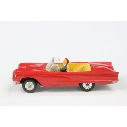 35 - Two boxed Corgi diecast models to include 215S Ford Thunderbird Open Sports in red, with driver (a f... 