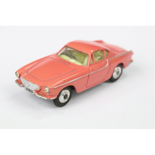 39 - Two boxed Corgi 228 Volvo P1800 diecast models in colour variants pink and red, both diecast models ... 