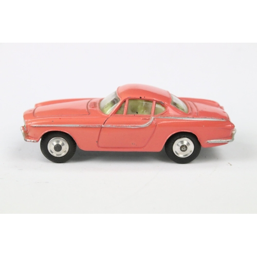 39 - Two boxed Corgi 228 Volvo P1800 diecast models in colour variants pink and red, both diecast models ... 