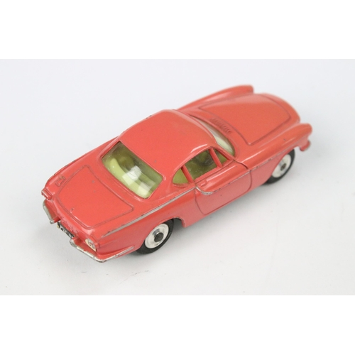 39 - Two boxed Corgi 228 Volvo P1800 diecast models in colour variants pink and red, both diecast models ... 