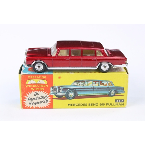 40 - Boxed Corgi 247 Mercedes Benz 600 Pullman By Special Request diecast model in metallic maroon, with ... 