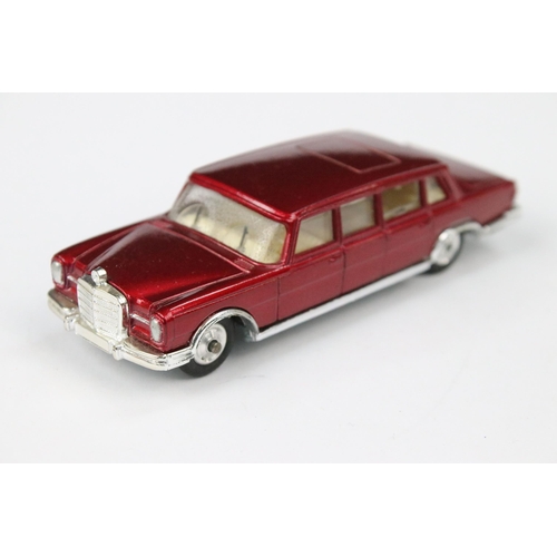 40 - Boxed Corgi 247 Mercedes Benz 600 Pullman By Special Request diecast model in metallic maroon, with ... 